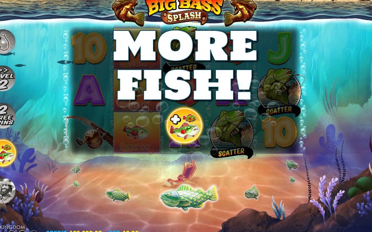Fiskar bär pengavärden som samlas in under Free Spins