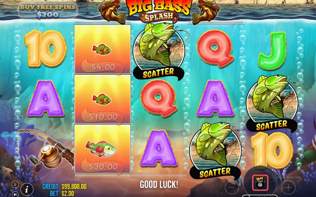 Fiskaren som Wild på alla hjul under Free Spins